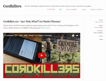 Tablet Screenshot of cordkillers.com